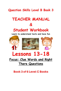 Question Skills B Bk3|Book 3 of 6 books that teach Grade 2 Question-Answering